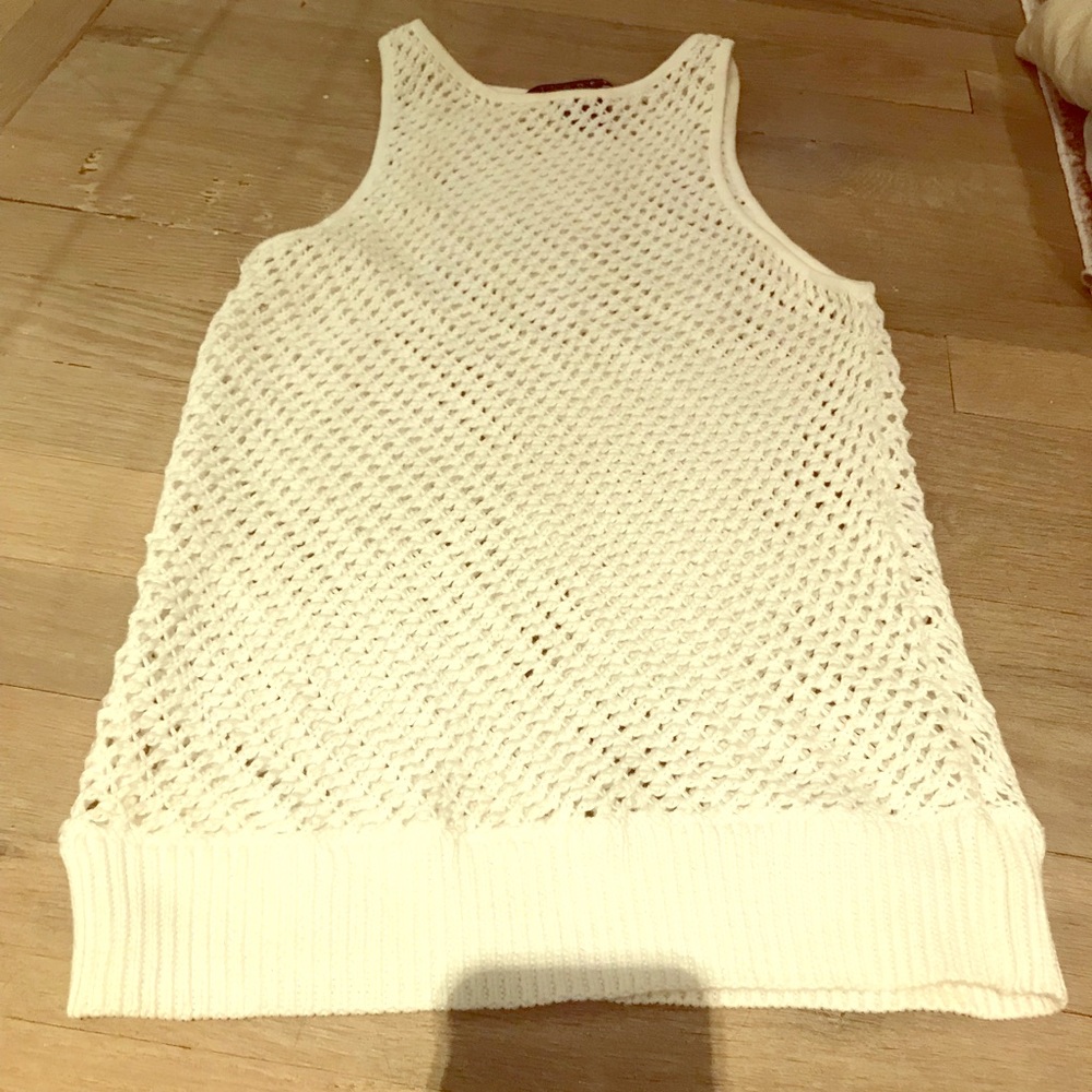 Theory Open Knit Sweater Tank
